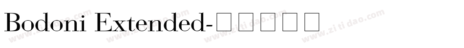 Bodoni Extended字体转换